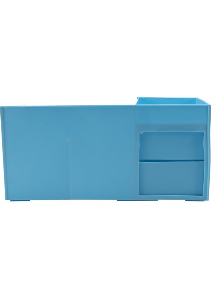 Plastik Saklama Kutusu Makyaj Çekmecesi Saklama Kutusu Kozmetik Kutusu Mavi (Yurt Dışından) indirimleri