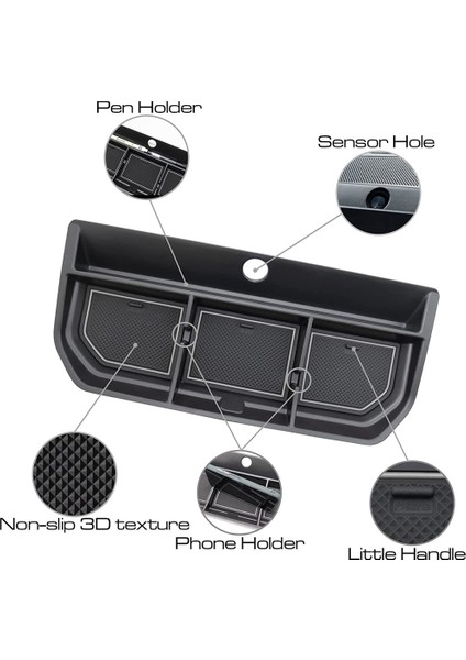 2021 Aksesuarları Için Gösterge Paneli Saklama Kutusu, Beyaz (Yurt Dışından) fırsatları