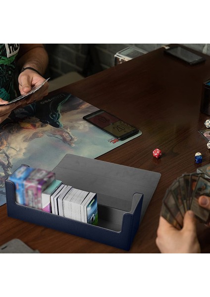 Masa Kutusu Için 400 Kart Oyunları Eklemek Için Kart Saklama Kutusu (Mavi) (Yurt Dışından) fırsatları