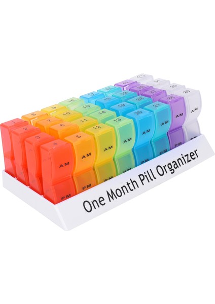 Aylık Haftalık Hap Saklama Kutuları-Am/pm Günlük, 31 Gün (Yurt Dışından)