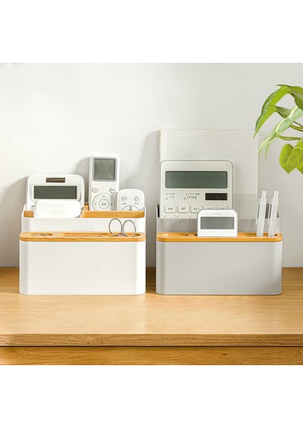 Ahşap Depolama Tutucu Masaüstü Saklama Kutusu Kasa Doku Kutusu Kırtasiye Uzaktan Kumanda Tutucu Ev Masa Organizatör-A (Yurt Dışından) modelleri