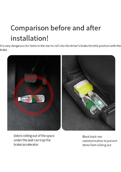 Model Y 2017-2024 Merkezi Için Kapaklı Koltuk Altı Saklama Kutusu (Yurt Dışından) fiyatları