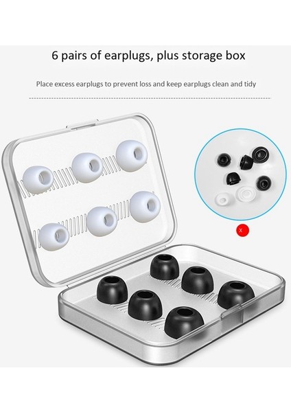 12 Parça Saklama Kutulu Kulak Uçları Değiştirme Uçları (Yurt Dışından) fiyatları