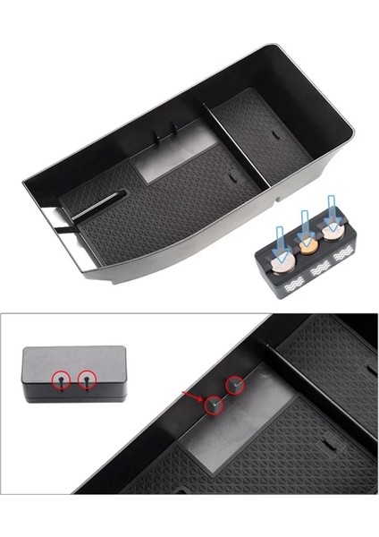 Araba Orta Konsol Kol Dayama Saklama Kutusu ve Kaymaz Paspaslar (Yurt Dışından) fırsatları