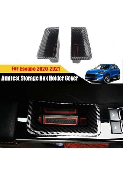 Araba Karbon Fiber Kapı Kolu Saklama Kutusu Yan Kol Dayama Kapı Kutusu Siyah Escape Kuga 2020 Için (Yurt Dışından) fiyatları