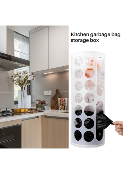 Çok Amaçlı Katlanır Çöp Torbası Saklama Kutusu Duvar Asılı Çevre Koruma Plastik Torba Çıkarma Kutusu Beyaz (Yurt Dışından) fiyatları