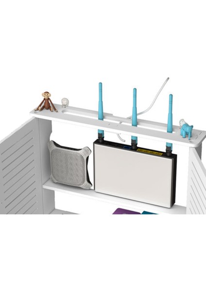 Kablosuz Wifi Router Saklama Kutuları Ahşap Kutu Kablo Sh-Tek Kapı (Yurt Dışından)