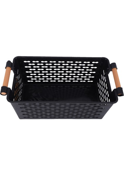 Plastik Masaüstü Dikdörtgen Banyo Saklama Kutusu Banyo Sepeti Siyah (Yurt Dışından) fiyatları