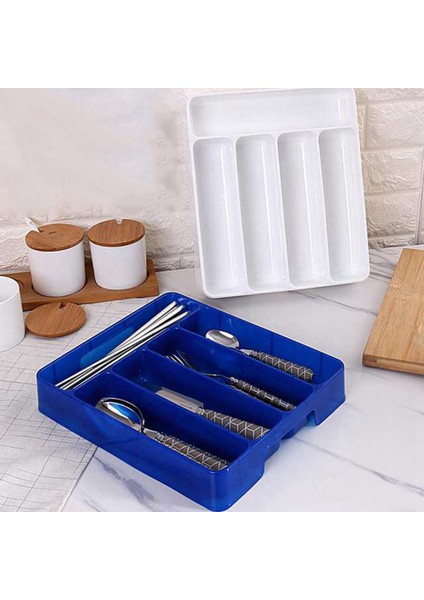 Çekmece Ay Kaşık Çatal Bıçak Ayırma Bitirme Saklama Kutusu Beyaz (Yurt Dışından) fırsatları