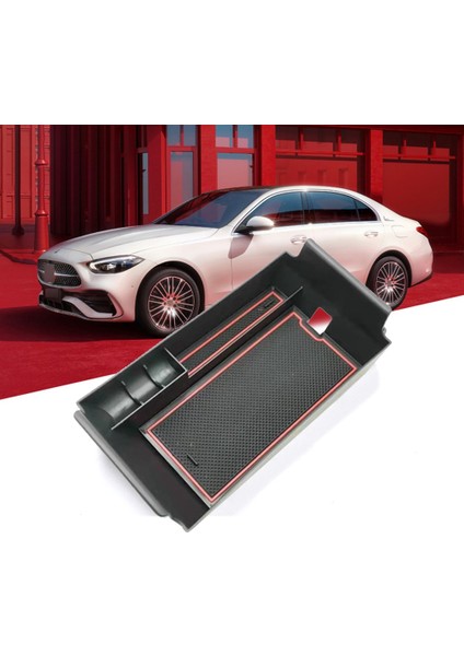 C Sınıfı Için W206 C260 2022 Araba Kol Dayama Konsolu Merkezi Saklama Kutusu Çok Fonksiyonlu Kutu Siyah (Yurt Dışından) fiyatları