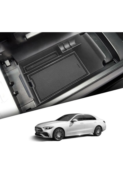 C Sınıfı Için W206 C260 2022 Araba Kol Dayama Konsolu Merkezi Saklama Kutusu Çok Fonksiyonlu Kutu Siyah (Yurt Dışından) modelleri