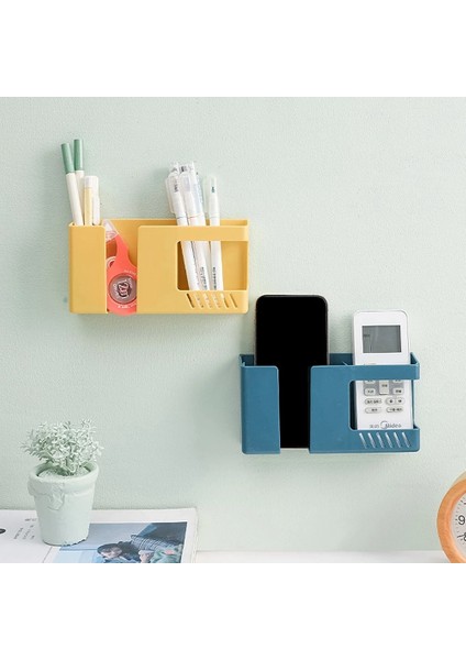 Çok Fonksiyonlu Duvara Monte Saklama Kutusu Yumruksuz Cep Telefonu Uzaktan Kumanda Depolama Rafı Banyo Depolama Rafı-4 (Yurt Dışından) fırsatları