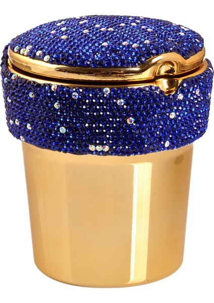 LED Araba Ashay Diamond Çok Fonksiyonlu Araba Saklama Kutusu Araba Koyu Mavi (Yurt Dışından)