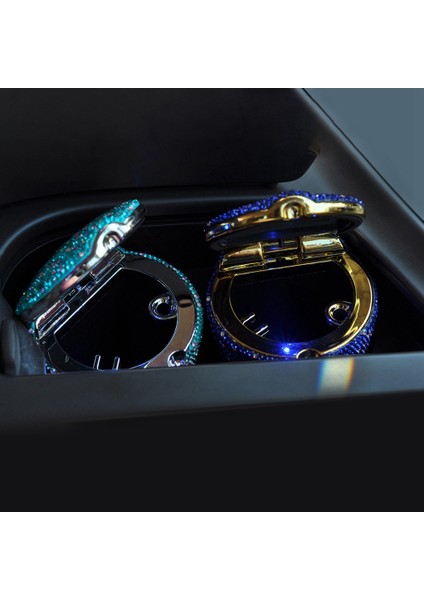 LED Araba Ashay Diamond Çok Fonksiyonlu Araba Saklama Kutusu Araba Koyu Mavi (Yurt Dışından) fiyatları