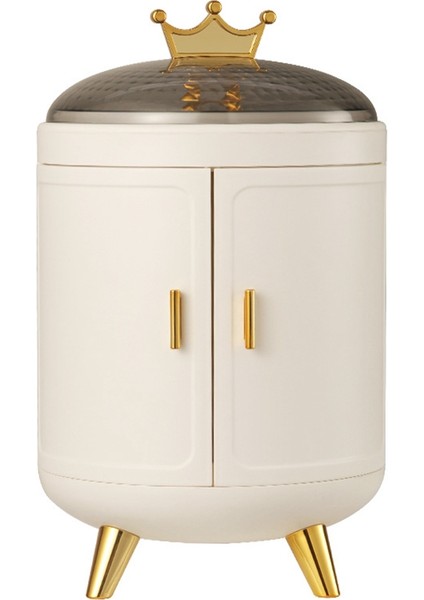 360 Dönen Takı Düzenleyici Kozmetik Saklama Kutusu (Inci Beyazı) (Yurt Dışından)