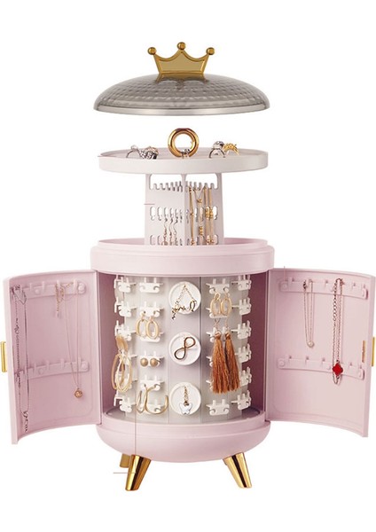 360 Dönen Takı Düzenleyici Kozmetik Saklama Kutusu (Inci Beyazı) (Yurt Dışından) modelleri