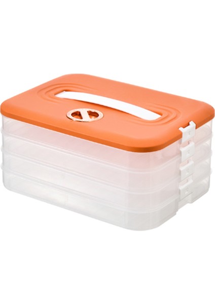 Köfte Kutusu Saklama Kutusu Buzdolabı Turuncu (Yurt Dışından)