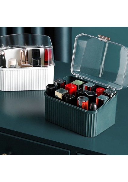 Ruj Kutusu Şeffaf Makyaj Organizatör Saklama Kutusu Ruj Organizatör Kozmetik Plastik Ruj Ekran Depolama-Yeşil (Yurt Dışından) indirimleri