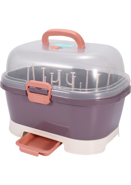 Taşınabilir Biberon Kurutma Plastik Sofra Kuru Saklama Kutusu-Mor (Yurt Dışından) modelleri