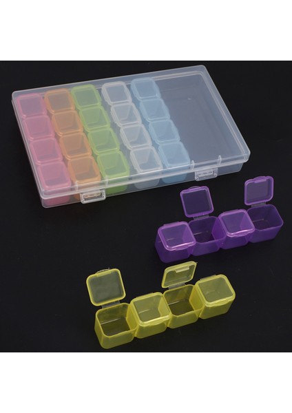 2x 28 Izgara Plastik Saklama Kutusu Saklama Kutusu Mücevher Kutusu Boncuk Kutusu (Yurt Dışından) fırsatları