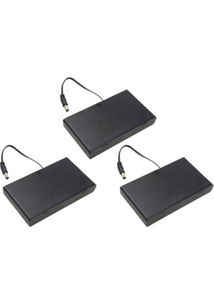3 Adet 12V 8 Aa Piller Tutucu Saklama Kutusu Plastik 1.5V Pil Kutusu Açma/kapama Anahtarı Kapak Tel ile 8X1.5V Aa Pil (Yurt Dışından)