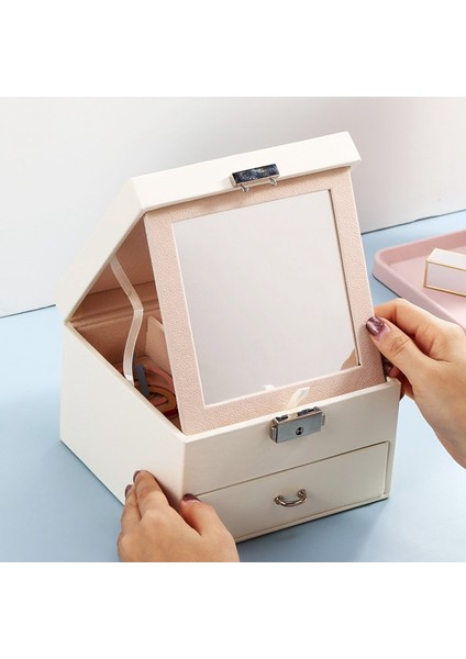 Mücevher Kutusu Kozmetik Saklama Kutusu Mücevher Küpe Kolye Kutusu Siyah (Yurt Dışından) modelleri
