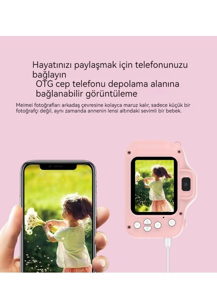 Yeni Çocuk Kamera Fotoğraf Çekebilir, Video Kaydedebilebilir Hd Çift Fotoğraf Dijital Küçük Slr Oyuncak Hediye (Yurt Dışından) modelleri