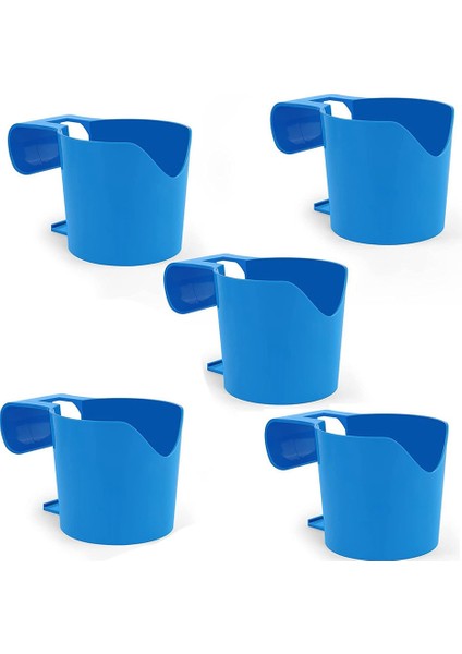 5 Adet Havuz Su Bardağı Asılı Tutucu Plastik Saklama Kutusu Kanca Yüzme Havuzu Yan Içecek Içecekler Bira Depolama (Yurt Dışından)