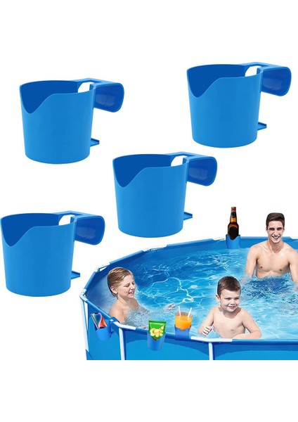 5 Adet Havuz Su Bardağı Asılı Tutucu Plastik Saklama Kutusu Kanca Yüzme Havuzu Yan Içecek Içecekler Bira Depolama (Yurt Dışından) fırsatları
