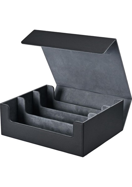 Kart Eklemek Için Kart Saklama Kutusu, Manyetik Oyun Kartı Kutusu Siyah + Mavi (Yurt Dışından)