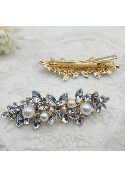 Zarif Mizaç Yaylı Kelepçe Alaşımlı Saç Kelepçesi Rhinestones Kore Versiyonu (Yurt Dışından)