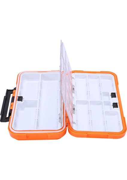 Balıkçılık Saklama Kutusu Çift Katmanlı Turuncu Balıkçılık Malzemeleri Kutu Seti--L (Yurt Dışından)