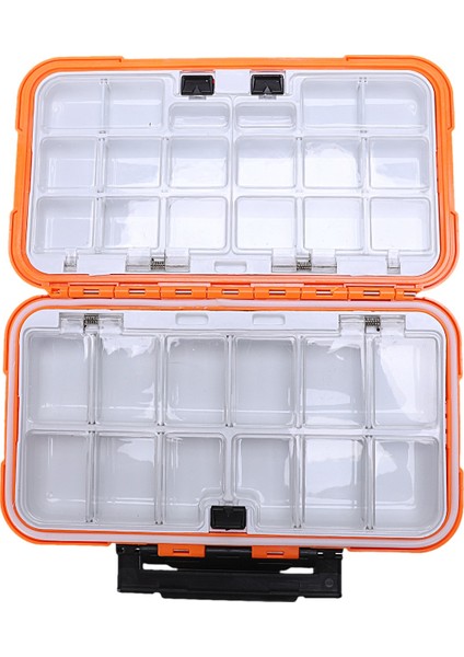 Balıkçılık Saklama Kutusu Çift Katmanlı Turuncu Balıkçılık Malzemeleri Kutu Seti--L (Yurt Dışından) fırsatları