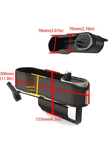 Araba Organizatör Çok Fonksiyonlu Araba Saklama Kutusu Araba Saklama Kutusu (Yurt Dışından) fırsatları