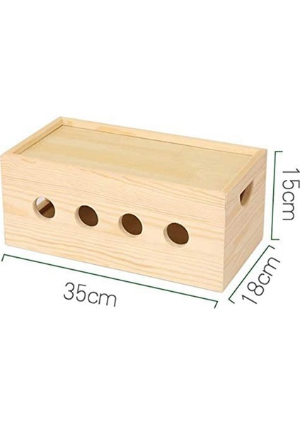 Tel Saklama Kutusu Ahşap USB Hub ve Güç Kablosu Sonlandırma Kutusu 4 (Yurt Dışından) fiyatları