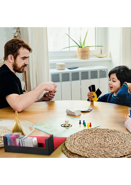 Desk Box 400'LÜ Kart Oyunları Için Kart Saklama Kutusu (Siyah+Kırmızı) (Yurt Dışından) fiyatları