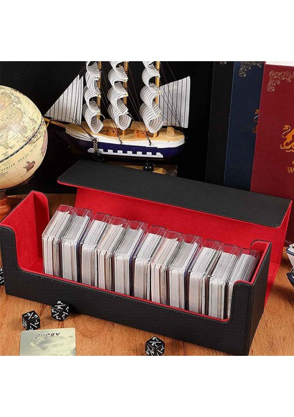 Desk Box 400'LÜ Kart Oyunları Için Kart Saklama Kutusu (Siyah+Kırmızı) (Yurt Dışından) modelleri