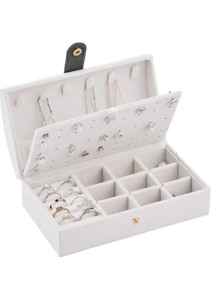 Pu Basit Küpe Mücevher Kutusu Küpe Yüzük Takı Saklama Kutusu (Yurt Dışından) fiyatları