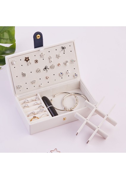 Pu Basit Küpe Mücevher Kutusu Küpe Yüzük Takı Saklama Kutusu (Yurt Dışından) modelleri