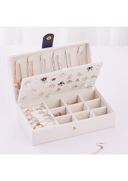 Pu Basit Küpe Mücevher Kutusu Küpe Yüzük Takı Saklama Kutusu (Yurt Dışından) fırsatları