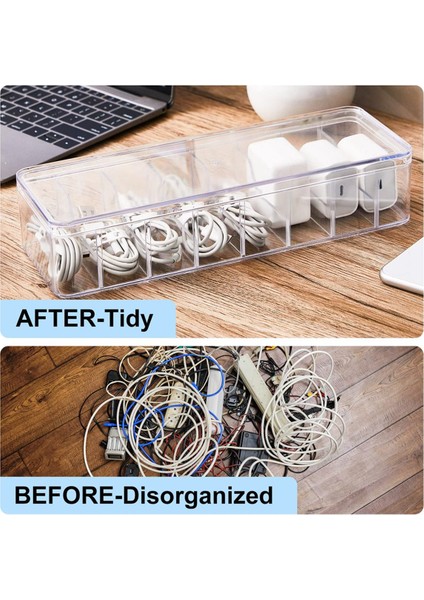 Tel Bağlı Kablo Saklama Kutusu, Kapaksız Şeffaf Kordon Saklama Kutusu (Yurt Dışından) fırsatları