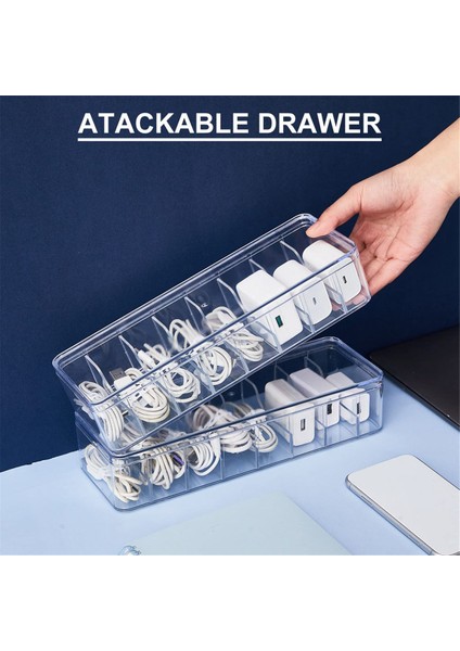 Tel Bağlı Kablo Saklama Kutusu, Kapaksız Şeffaf Kordon Saklama Kutusu (Yurt Dışından) indirimleri