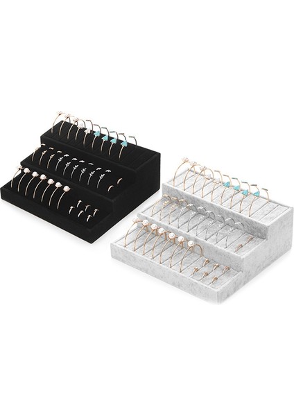 Flanel Bileklik Bileklik Kolye Takı Saklama Kutusu Standı Siyah (Yurt Dışından) fırsatları