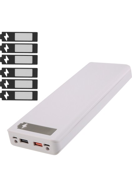 Kaynak Ücretsiz 10X18650 Pil Saklama Kutusu Çift USB Güç Bankası Kasa Dıy 18650 Pil Tutucu Kutusu Pd Qc3.0 Hızlı Şarj Beyaz (Yurt Dışından) modelleri