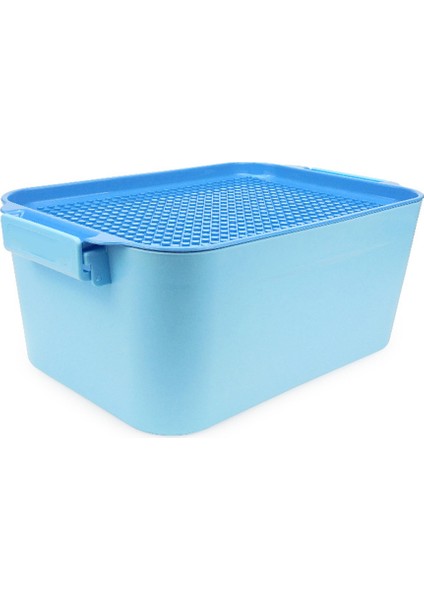 Yapı Taşı Saklama Kutusu Çocuk Yapı Taşı Kutusu-Mavi (Yurt Dışından)