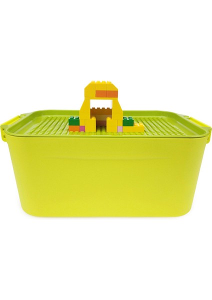 Yapı Taşı Saklama Kutusu Çocuk Yapı Taşı Kutusu-Mavi (Yurt Dışından) indirimleri