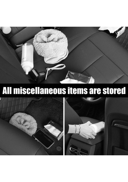 Bej Araba Arka Saklama Kutusu Çok Fonksiyonlu Saklama Kutusu Arka Saklama Kutusu Evrensel Dekoratif Malzemeler (Yurt Dışından) modelleri