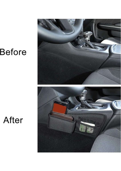 2015-2021 Için Şarj Merkezi Konsol Vites Saklama Organizatör Çantası, Koltuk Alanı Yan Cep Saklama Kutusu, 2 Adet (Yurt Dışından) modelleri