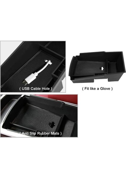 Araç Cenal Konsol Kol Dayama Saklama Kutusu Tutucu Iç Düzenleyici (Yurt Dışından) fırsatları