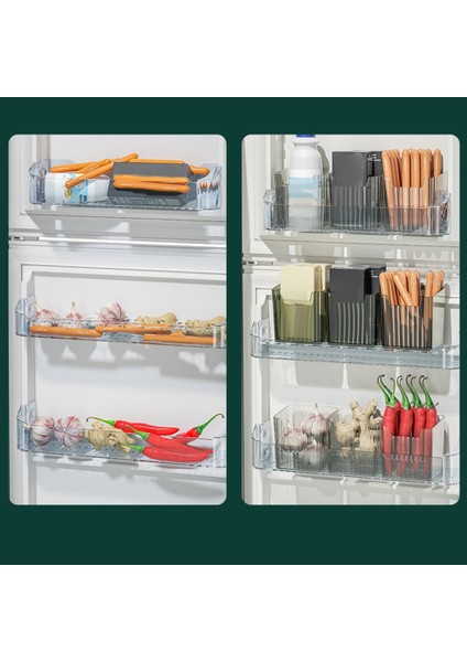 Crisper Meyve Çeşitli Eşyalar Saklama Kutusu Depolama Düzenleyici Şeffaf Gri (Yurt Dışından) fırsatları